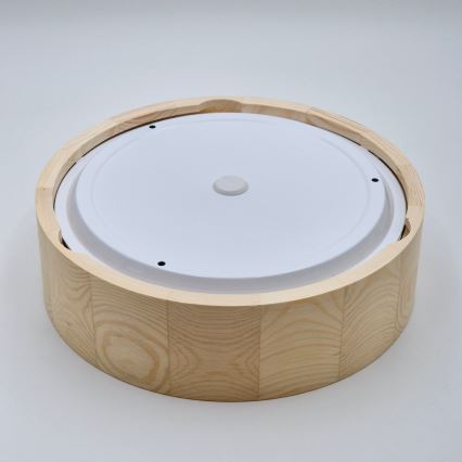 Kúpeľňové stropné svietidlo NATURAL 2xE27/15W/230V IP54 borovica ø 27 cm - FSC certifikované