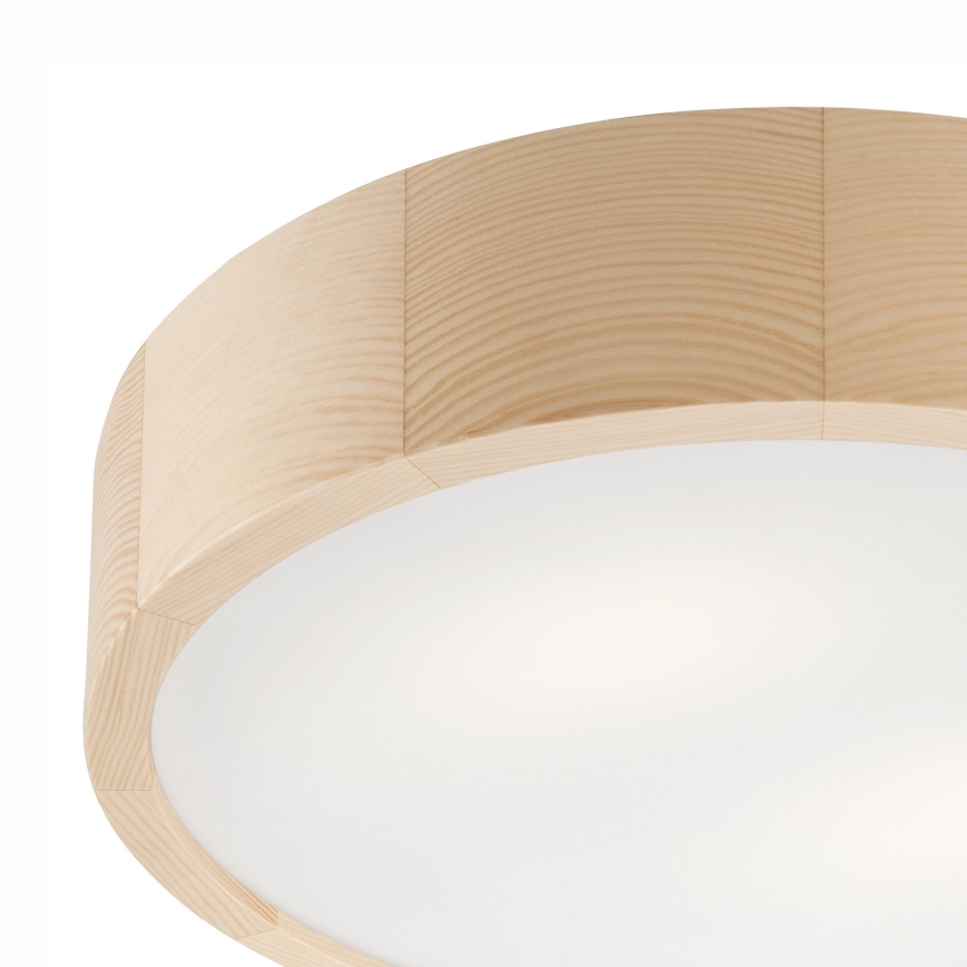 Kúpeľňové stropné svietidlo NATURAL 3xE27/15W/230V IP54 borovica ø 37 cm - FSC certifikované