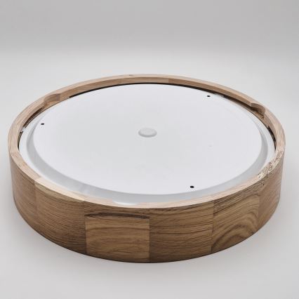 Kúpeľňové stropné svietidlo OAK 3xE27/15W/230V dub pr. 37 cm IP54