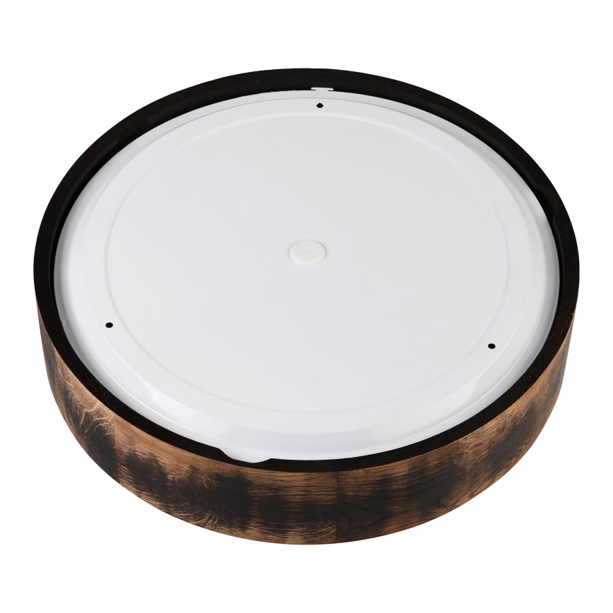 Kúpeľňové stropné svietidlo OAK SMOKY 3xE27/15W/230V IP54 ø 37,5 cm dub/hnedá