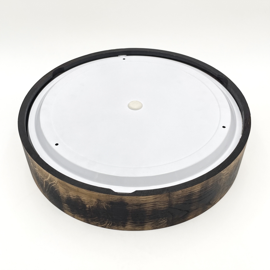 Kúpeľňové stropné svietidlo OAK SMOKY 3xE27/15W/230V IP54 ø 37,5 cm dub/hnedá
