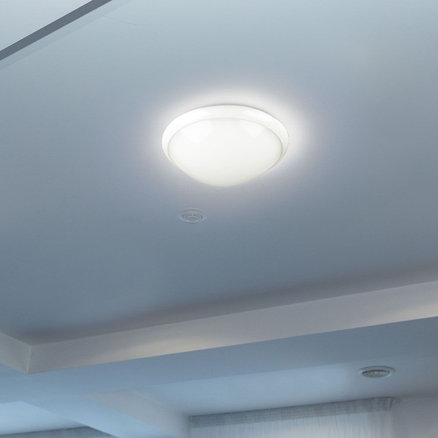 Kúpeľňové stropné svietidlo so senzorom 1xE27/60W/230V IP44 ø 29,6 cm