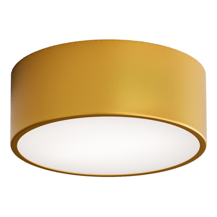 Kúpeľňové stropné svietidlo so senzorom CLEO 1xE27/24W/230V pr. 20 cm IP54 zlaté