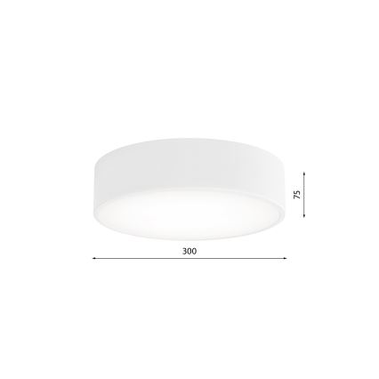 Kúpeľňové stropné svietidlo so senzorom CLEO 2xE27/24W/230V pr. 30 cm biela IP54