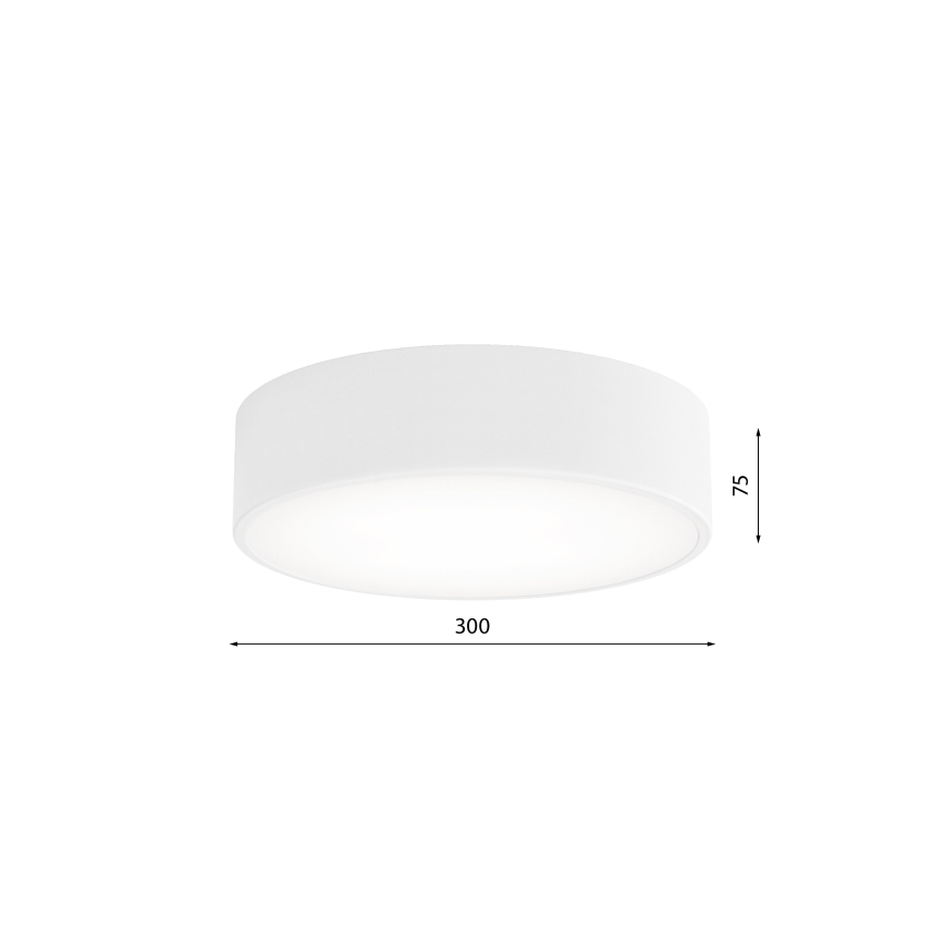 Kúpeľňové stropné svietidlo so senzorom CLEO 2xE27/24W/230V pr. 30 cm biela IP54