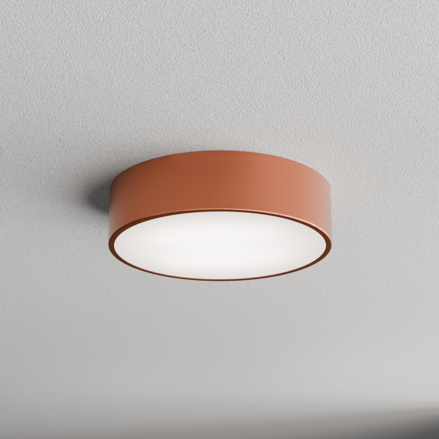 Kúpeľňové stropné svietidlo so snímačom CLEO 2xE27/24W/230V, priemer 30 cm, medené, IP54
