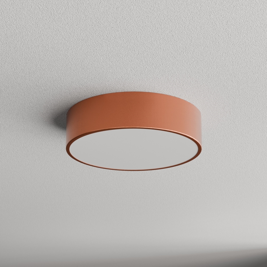 Kúpeľňové stropné svietidlo so snímačom CLEO 2xE27/24W/230V, priemer 30 cm, medené, IP54