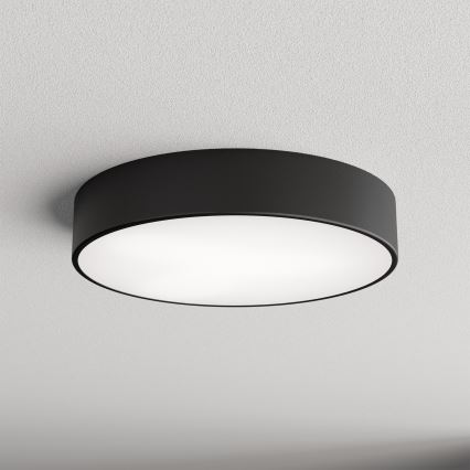 Kúpeľňové stropné svietidlo so senzorom CLEO 3xE27/24W/230V pr. 40 cm čierne IP54