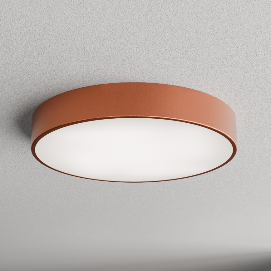 Kúpeľňové stropné svietidlo so senzorom CLEO 4xE27/24W/230V pr. 50 cm IP54 medené