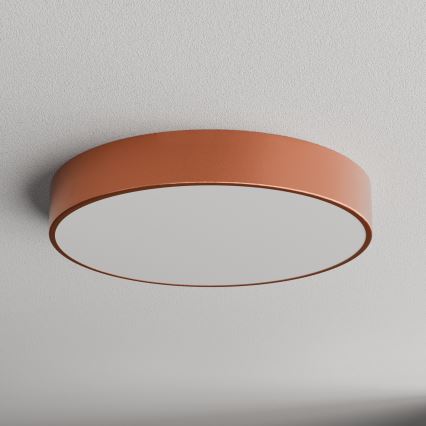 Kúpeľňové stropné svietidlo so senzorom CLEO 4xE27/24W/230V pr. 50 cm IP54 medené