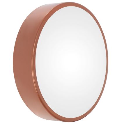 Kúpeľňové stropné svietidlo so snímačom CLEO 3xE27/24W/230V pr. 40 cm medené IP54
