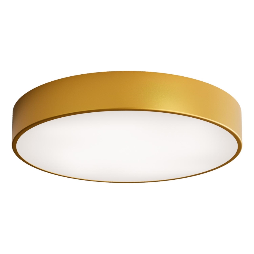 Kúpeľňové stropné svietidlo so snímačom CLEO 4xE27/24W/230V priemer 50 cm IP54 zlaté