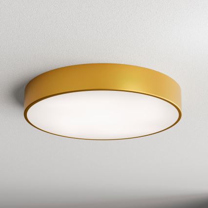 Kúpeľňové stropné svietidlo so snímačom CLEO 4xE27/24W/230V priemer 50 cm IP54 zlaté