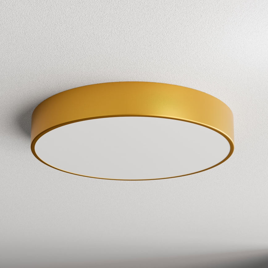 Kúpeľňové stropné svietidlo so snímačom CLEO 4xE27/24W/230V priemer 50 cm IP54 zlaté