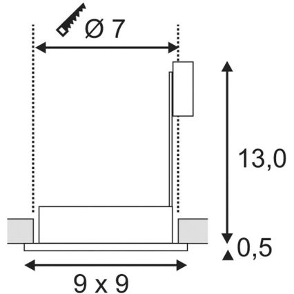 Kúpeľňové svietidlo FGL OUT 1xGU10/35W/230V IP44