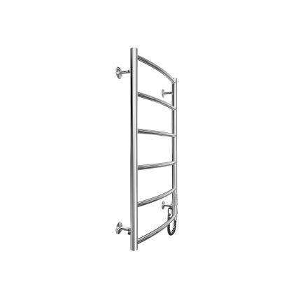Kúpeľňový rebríkový radiátor CLASSIC 100W/230V 81x53cm nerez/lesklý chróm pravá