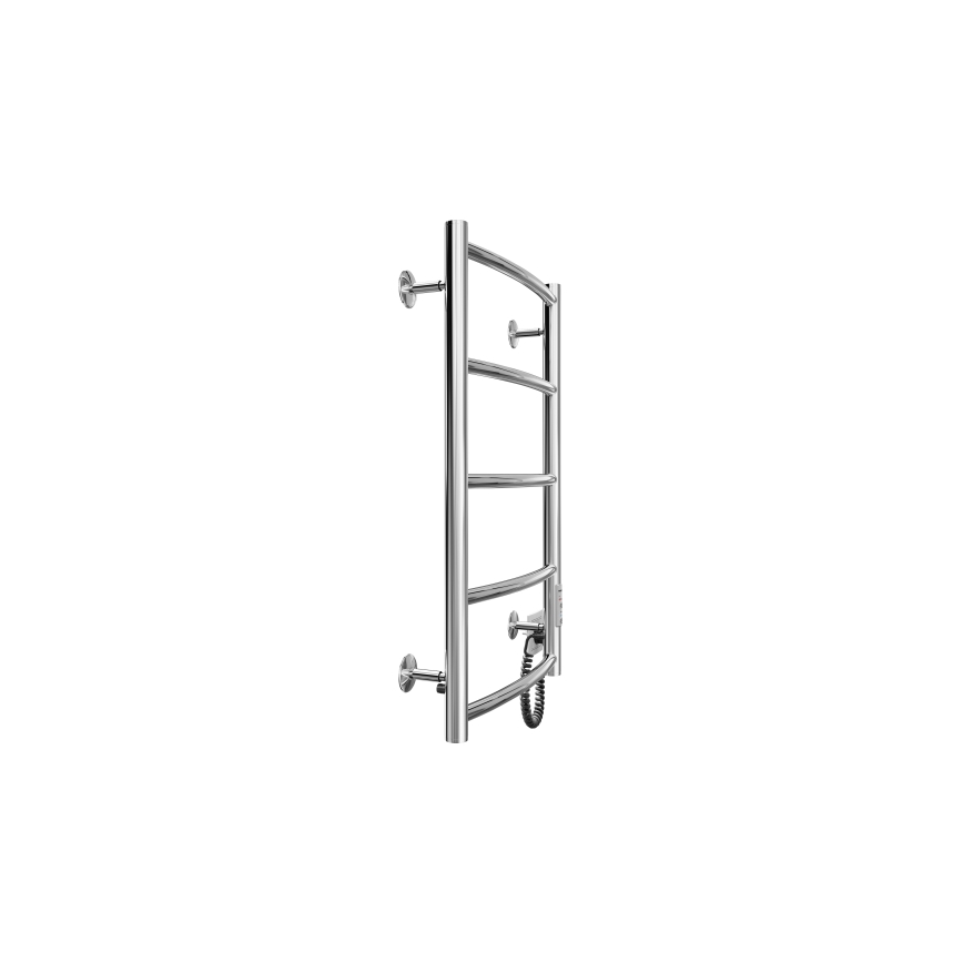 Kúpeľňový rebríkový radiátor CLASSIC 60W/230V 66x43 cm nerez/lesklý chróm pravá