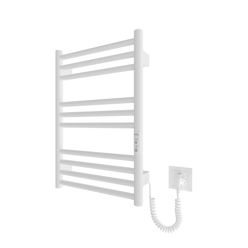 Kúpeľňový rebríkový radiátor HF GREENWICH 100W/230V 57x43 cm biela zaokrúhlený
