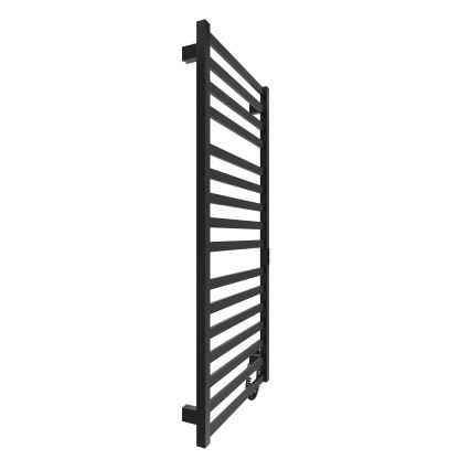 Kúpeľňový rebríkový radiátor HF OXFORD 255W/230V 117x53 cm čierna