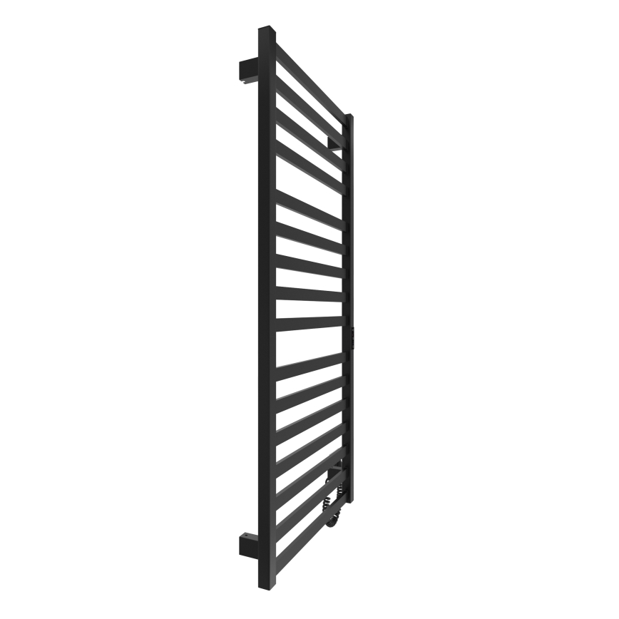 Kúpeľňový rebríkový radiátor HF OXFORD 255W/230V 117x53 cm čierna