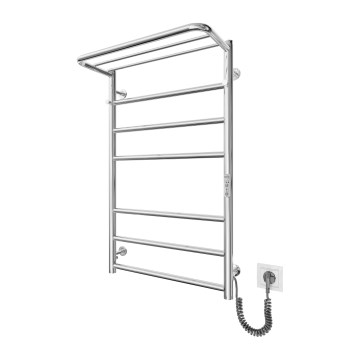 Kúpeľňový rebríkový radiátor HOME 95W/230V 77x53 cm nerez/chróm pravý