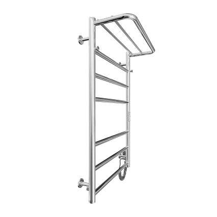 Kúpeľňový rebríkový radiátor HOME 95W/230V 77x53 cm nerez/chróm pravý