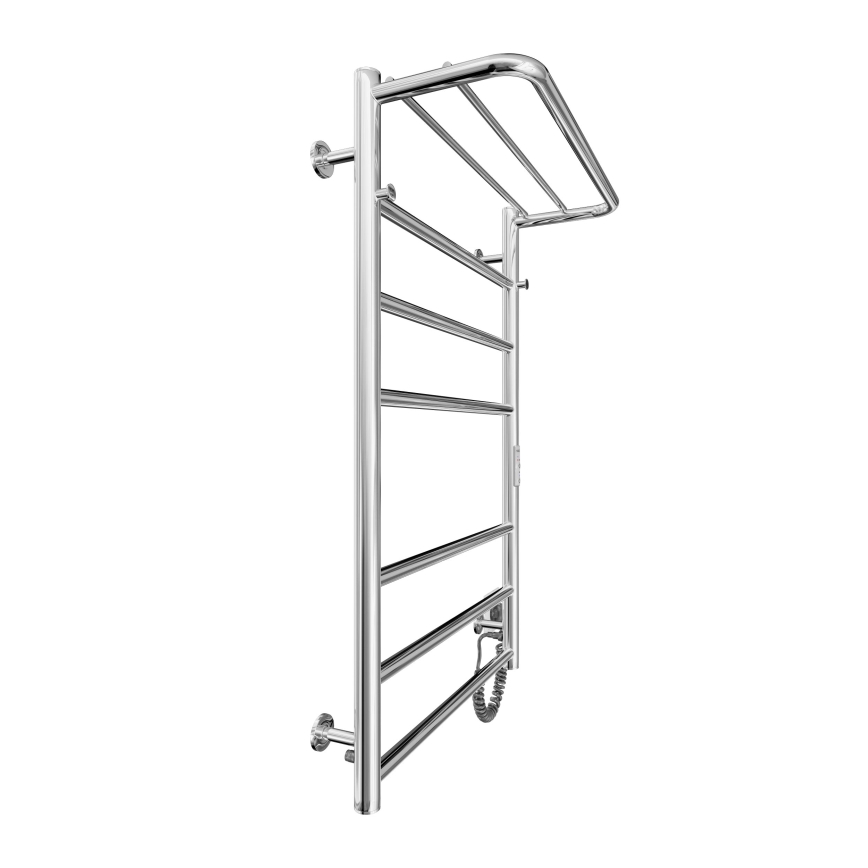 Kúpeľňový rebríkový radiátor HOME 95W/230V 77x53 cm nerez/chróm pravý