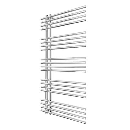 Kúpeľňový rebríkový radiátor INOX 368W/230V 109x53 cm nerez/lesklý chróm