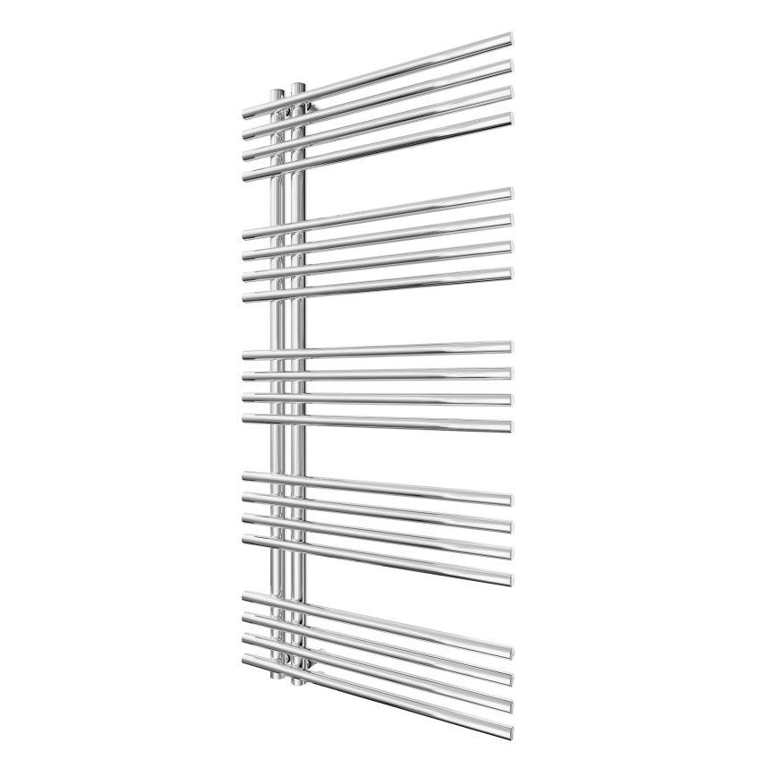 Kúpeľňový rebríkový radiátor INOX 368W/230V 109x53 cm nerez/lesklý chróm
