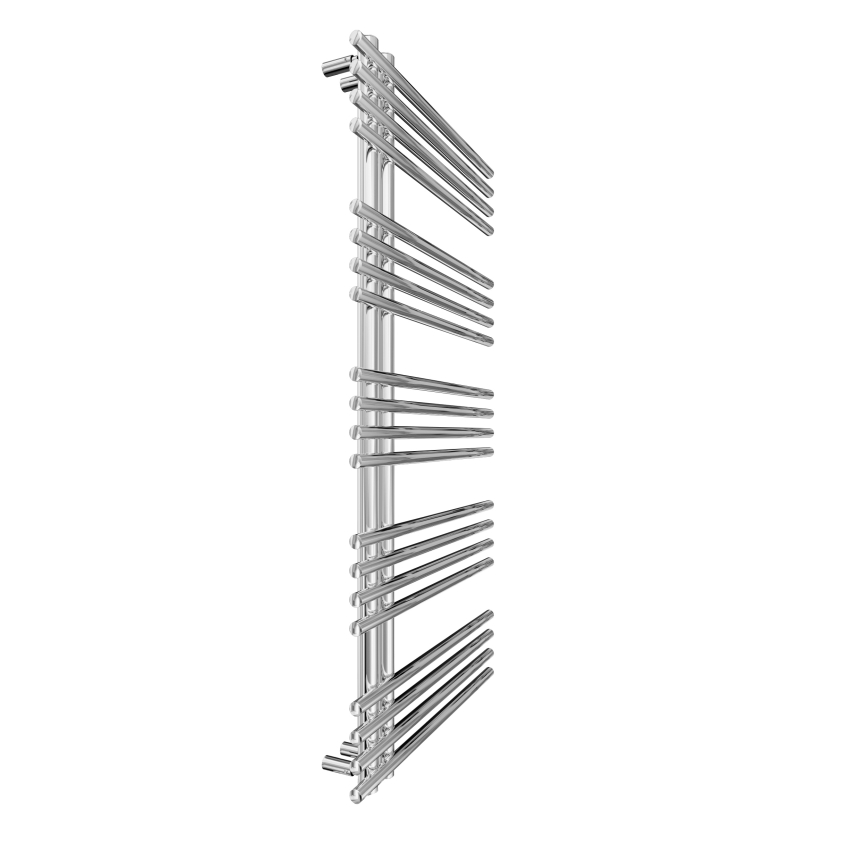 Kúpeľňový rebríkový radiátor INOX 368W/230V 109x53 cm nerez/lesklý chróm