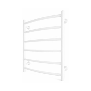 Kúpeľňový rebríkový radiátor INOX CLASSIC 120W/230V 57 x 43 cm nerezová oceľ/biela