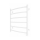 Kúpeľňový rebríkový radiátor INOX CLASSIC 120W/230V 57 x 43 cm nerezová oceľ/biela