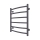 Kúpeľňový rebríkový radiátor INOX CLASSIC 120W/230V 57x43 cm nerezová oceľ/antracit