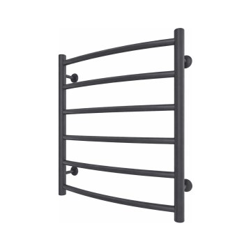 Kúpeľňový rebríkový radiátor INOX CLASSIC 122W/230V 57x53 cm nerez/antracit