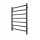 Kúpeľňový rebríkový radiátor INOX TOKIO 161W/230V 77x53 cm nerez/antracit