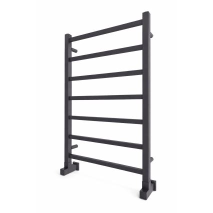 Kúpeľňový rebríkový radiátor INOX TOKIO 161W/230V 77x53 cm nerez/antracit