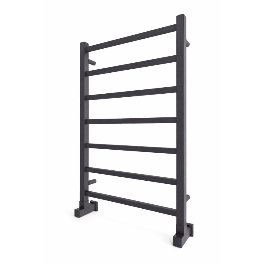 Kúpeľňový rebríkový radiátor INOX TOKIO 161W/230V 77x53 cm nerez/antracit