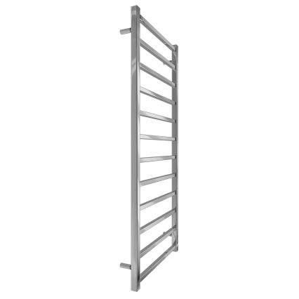 Kúpeľňový rebríkový radiátor INOX TOKIO 233W/230V 117x53 cm nerez/lesklý chróm