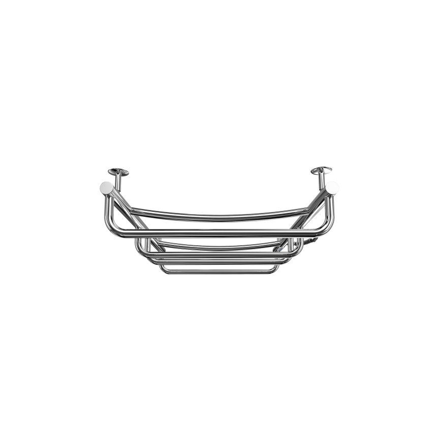 Kúpeľňový rebríkový radiátor LUX 105W/230V 80x53 cm nerezová oceľ/lesklý chróm pravý