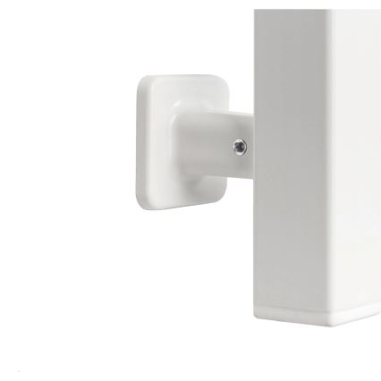 Kúpeľňový rebríkový radiátor AVANGARD s termostatom, 251 W/230 V, výška 80,6 cm, IP44, biely, pravostranné prevedenie, hranatý