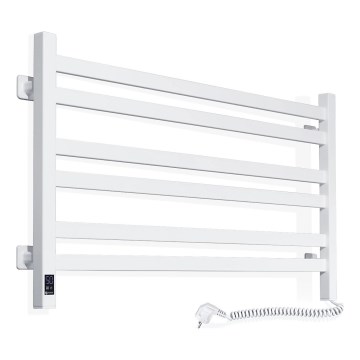 Kúpeľňový rebríkový radiátor s termostatom AVANGARD 316W/230V, 50,6 cm, IP44, biely, pravostranný, hranatý