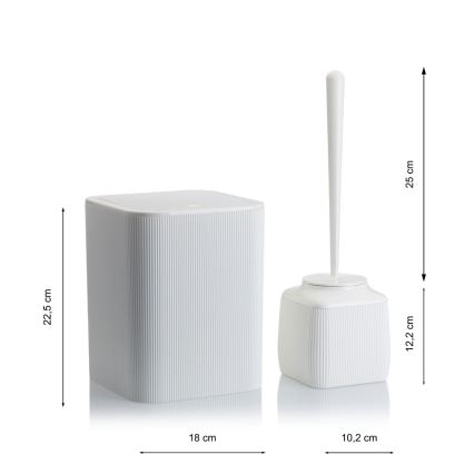 Kúpeľňový set CRYSTAL 5 ks biela