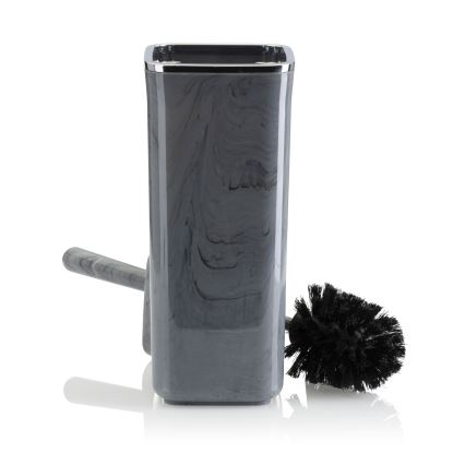 Kúpeľňový set GRIS 5 ks šedá/lesklý chróm