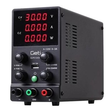 Laboratórny zdroj GETI GLPS1203H 0-120V/0-3A