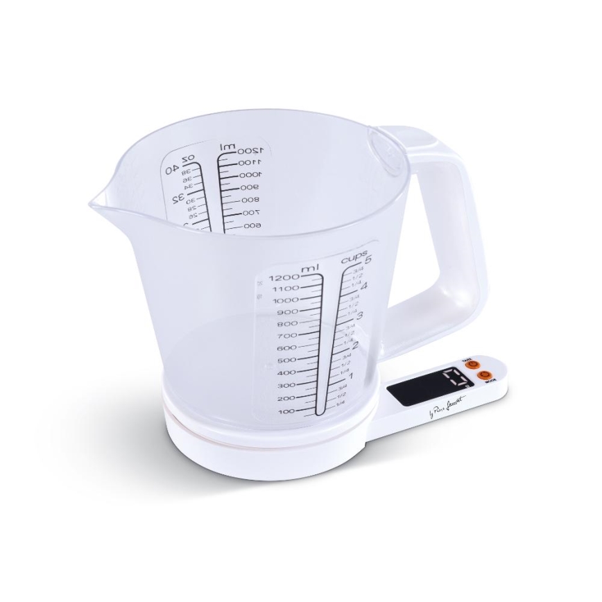 Lamart - Digitálna kuchynská váha s odmerkou 2xAAA biela