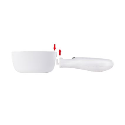 Lamart - Vážiaca lyžica s LCD displejom 2xAAA biela