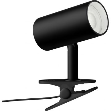 Lampa s klipom PUNTO 1xGU10/9W/230V čierna