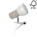 Lampa s klipom SVENDA 1xE27/60W/230V dub – FSC certifikované