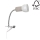 Lampa s klipom SVENDA 1xE27/60W/230V dub – FSC certifikované