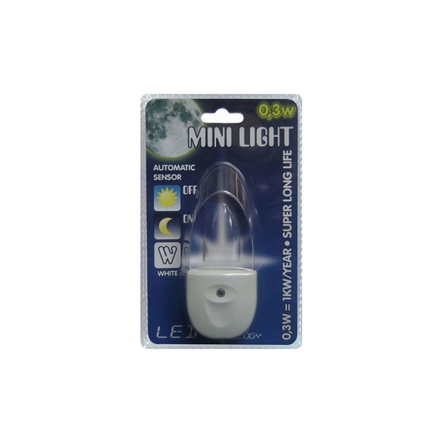 Lampička do zásuvky MINI-LIGHT (mení farby)